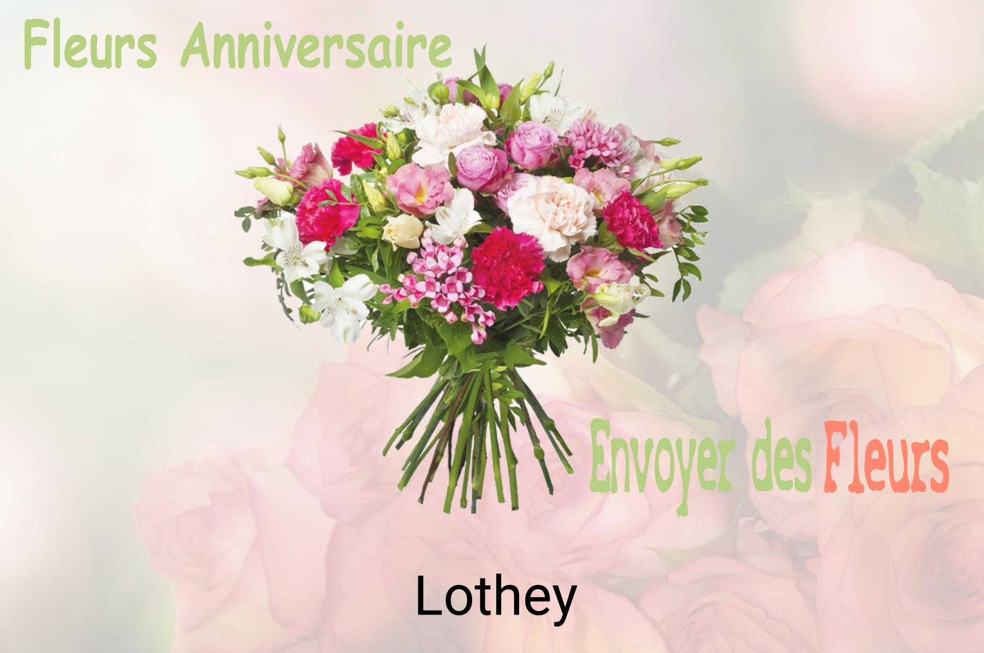Bouquet de fleurs d’anniversaire livré à Lothey