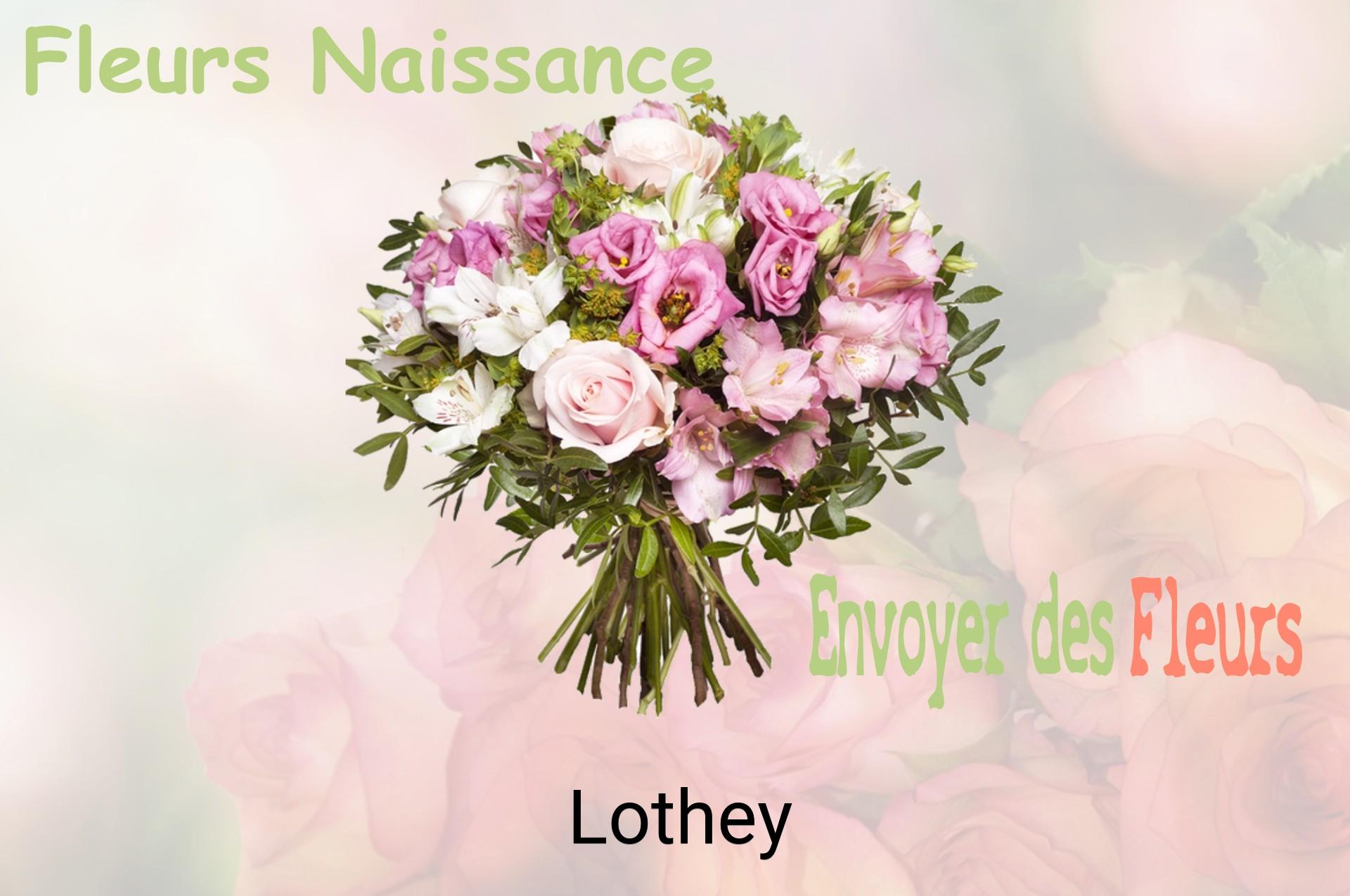 Bouquet de fleurs de naissance livré à Lothey